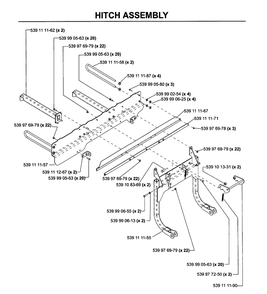 Repair Parts 8 Diagram and Parts List for 111750 2005-03 Husqvarna Lawn Tractor Accessories