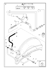 Valves Diagram and Parts List for K970II 2014-02 Husqvarna Circular Saw