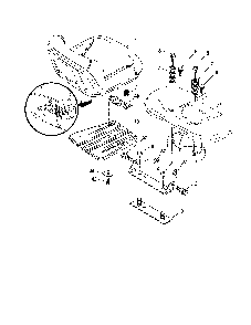 Seat Diagram and Parts List for YTH2348-917287561  Husqvarna Lawn Tractor