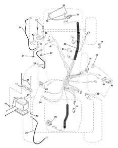 Electrical Diagram and Parts List for GTH2550 (954567109-B)(2001-02) Husqvarna Lawn Tractor