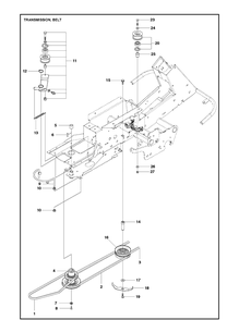 Part Location Diagram of 589532901 Husqvarna Belt