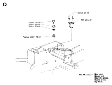 Electrical Diagram and Parts List for PF21 2002-05 Husqvarna Lawn Tractor