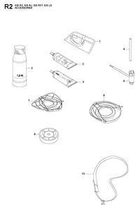 Accessories 2 Diagram and Parts List for 535RJ  Husqvarna Brush Cutter