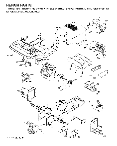 Chassis And Enclosures Diagram and Parts List for YTH1848XP (HAU18H48J, 954170226)(2004-09) Husqvarna Lawn Tractor