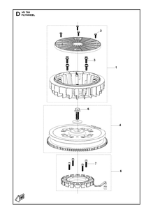 Part Location Diagram of 598600501 Husqvarna Armature