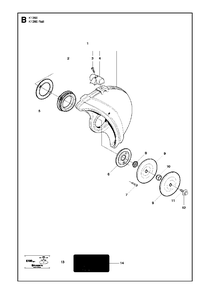Wheels And Tires Diagram and Parts List for K1260RAIL 2010-10 Husqvarna Circular Saw