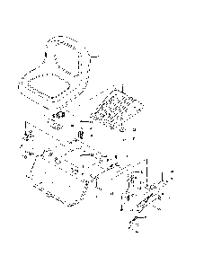 Seat Diagram and Parts List for Z254-28982  Husqvarna Lawn Tractor