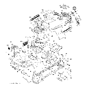 Chassis And Enclosures Diagram and Parts List for GTH260TWIN (96041004502)(2008-09) Husqvarna Lawn Tractor