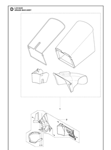 Part Location Diagram of 598454201 Husqvarna Rear Insert Kit