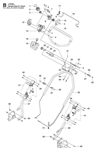 Part Location Diagram of 523898101 Husqvarna Electric Cable