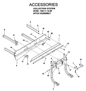 Accessories 3 Diagram and Parts List for IZ5223 (968999526)(2006-08) Husqvarna Lawn Mower