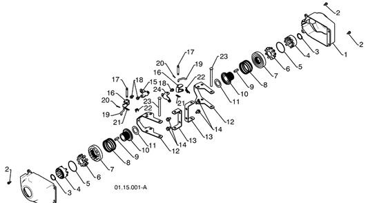 Steering Components Diagram and Parts List for 1130SB (96193004300)(2008-11) Husqvarna Snow Blower