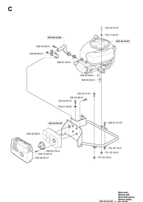 Part Location Diagram of 535441001 Husqvarna Motor