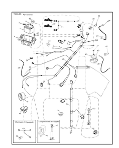 Electrical Diagram and Parts List for TS354  Husqvarna Lawn Tractor