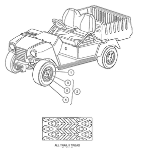 Wheels And Tires Diagram and Parts List for HUV4210GXP 2005-06 Husqvarna Lawn Tractor