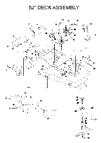52/132cm Cutting Deck Diagram and Parts List for IZ5223KOA (968999208)(2004-09) Husqvarna Lawn Tractor
