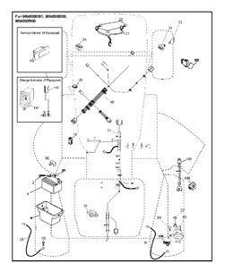 Electrical 2 Diagram and Parts List for YTH24V48  Husqvarna Lawn Tractor