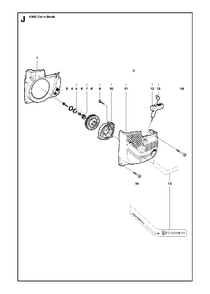Starter Diagram and Parts List for K650CUT-N-BREAK 2007-10 Husqvarna Circular Saw