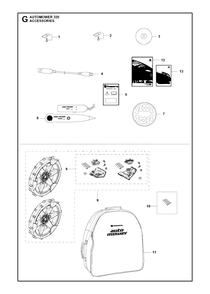 Accessories 2 Diagram and Parts List for 320 2013-06 Husqvarna Lawn Mower