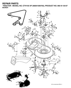 Part Location Diagram of 532401376 Husqvarna Housing