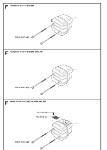 Muffler Diagram and Parts List for 340E 20062300001-Current Husqvarna Chainsaw