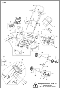 Part Location Diagram of 587296101 Husqvarna Upper handle