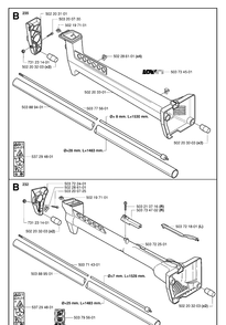 Shaft Diagram and Parts List for 232L 20060100001-20070100000 Husqvarna Edger