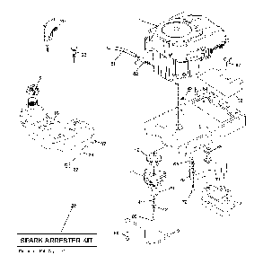 Engine Diagram and Parts List for GTH260TWIN (96041004502)(2008-09) Husqvarna Lawn Tractor