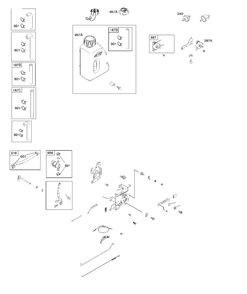 Controls Diagram and Parts List for 219807-3210-B1  Husqvarna Engine