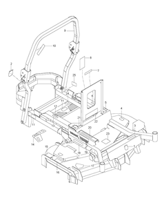 Decals Diagram and Parts List for PZ6034FX (96661440100)(2011-01) Husqvarna Lawn Mower