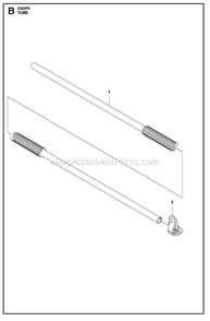 Shaft Diagram and Parts List for 530IP4  Husqvarna Lawn Tractor Accessories
