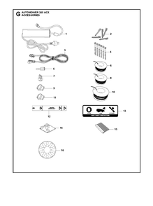Accessories 1 Diagram and Parts List for 265ACX 2013-01 Husqvarna Lawn Mower