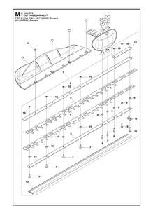 Cutting Equipment 2 Diagram and Parts List for 226HS75S  Husqvarna Hedge Trimmer
