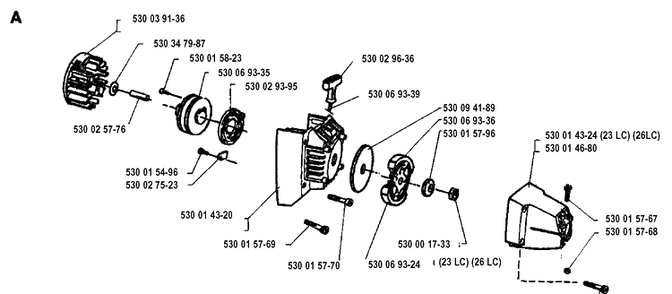 Part Location Diagram of 530014680 Husqvarna 
