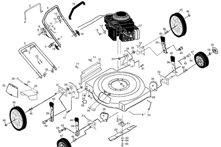 Part Location Diagram of 532173693 Husqvarna Upper Handle (with Foam Grip)