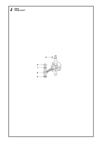 Crankshaft Diagram and Parts List for 226HS75S 2009 Husqvarna Trimmer