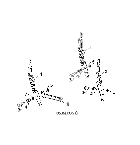 Lever control speed/defl/chute rot Diagram and Parts List for 96193009605  Husqvarna Snow Blower