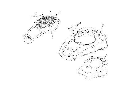 Blower housing/baffles Diagram and Parts List for 917376823  Husqvarna Lawn Mower