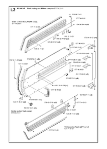 Flush Blade Guard 800mm Diagram and Parts List for WS440HF (00000008382 - 20134408468)(2012-07) Husqvarna Circular Saw