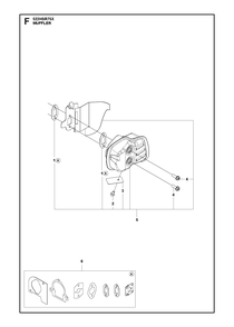 Part Location Diagram of 590339301 Husqvarna Bracket