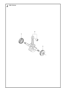 Crankshaft Diagram and Parts List for 240E (TRIOBRAKE)(20100100001-20102300000) Husqvarna Chainsaw