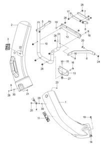 Installation Accessories Diagram and Parts List for MZ483-BAGCC  Husqvarna Lawn Tractor Accessories