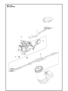 Part Location Diagram of 593264502 Husqvarna Control Unit Bldc 100