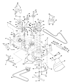 Mower Deck Diagram and Parts List for YTH2048 (954567086-A)(2001-02) Husqvarna Lawn Tractor