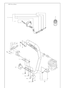 Spray Guard Assembly Diagram and Parts List for K760CUT-N-BREAK 2009-11 Husqvarna Table Saw Accessories
