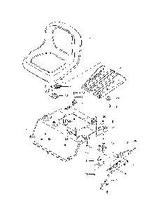 Seat Diagram and Parts List for 967271801-00  Husqvarna Lawn Mower