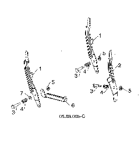Lever control Diagram and Parts List for 96193009603  Husqvarna Snow Blower