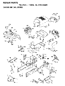 Chassis And Enclosures Diagram and Parts List for GTH2548XPA (954567895)(2001-12) Husqvarna Lawn Tractor