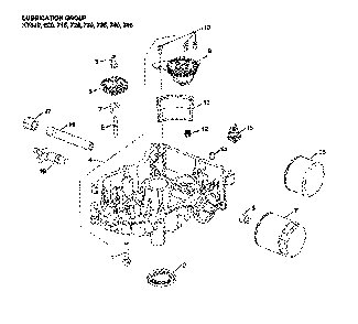 Lubrication Diagram and Parts List for LGT48DXL-96043026000  Husqvarna Lawn Tractor
