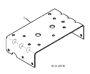 Engine Plate Diagram and Parts List for 11527SB96193006400 2010-06 Husqvarna Snow Blower